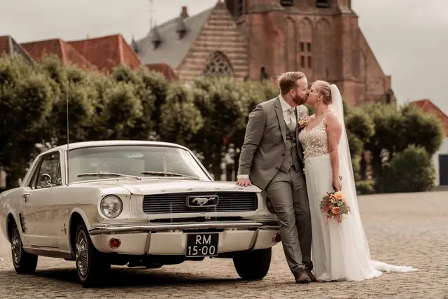 Ford Mustang 1966 Wit&Rood Automaat