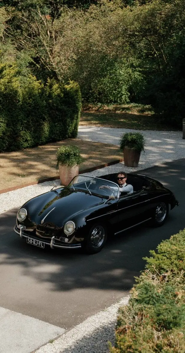Porsche 356 speedster cabrio zwart