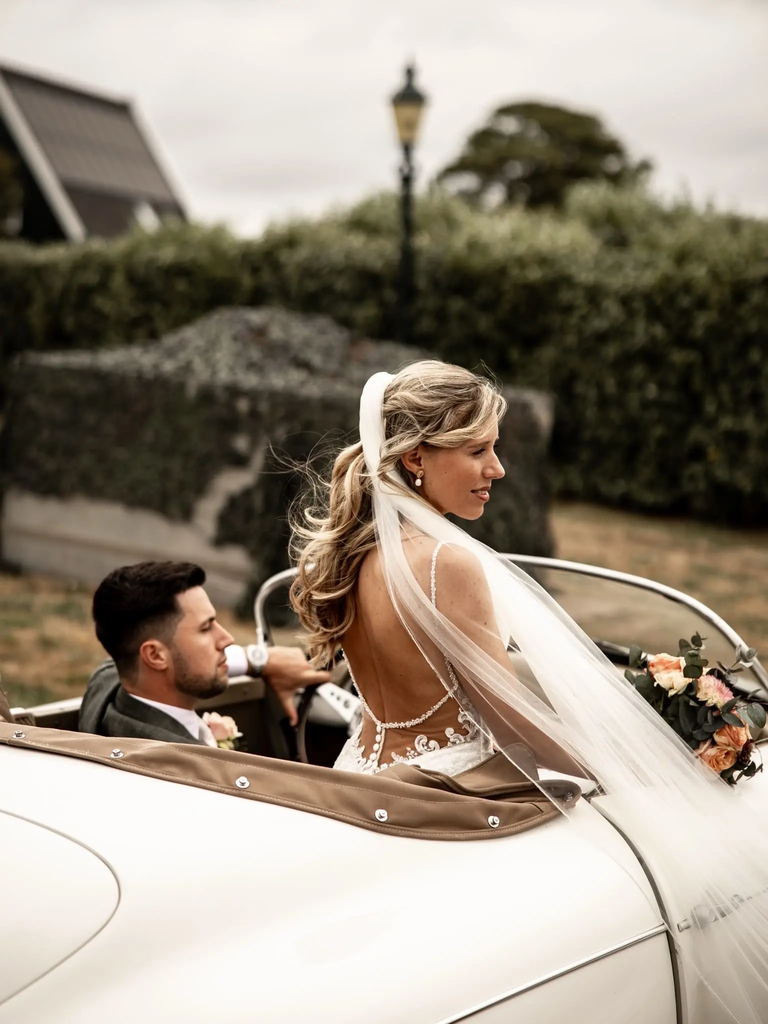 Porsche 356 Speedster wit&beige
